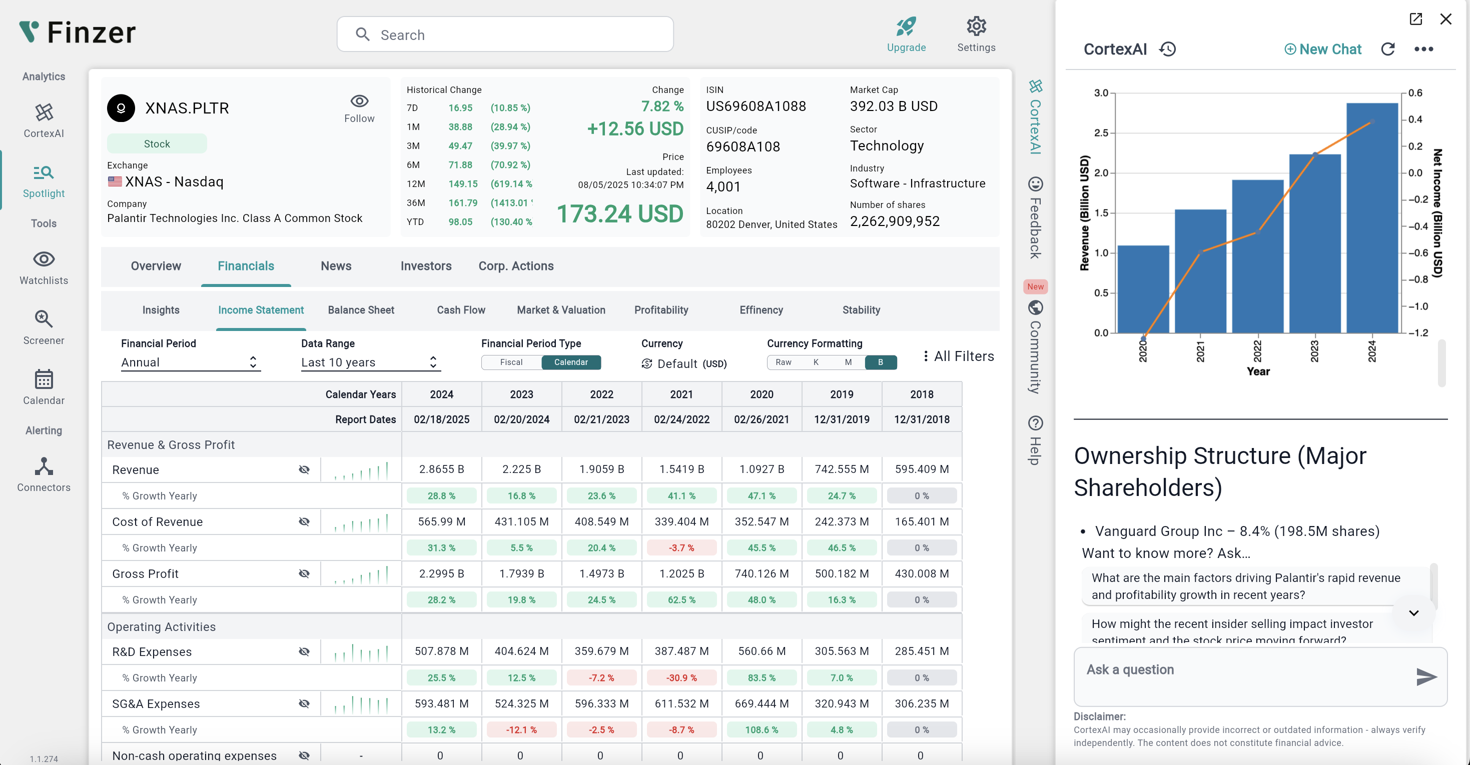 Finzer product preview